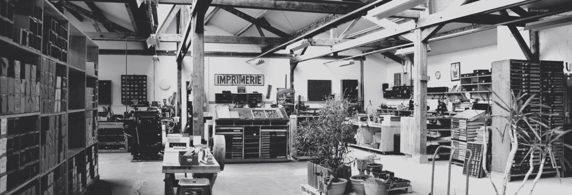 Atelier d'imprimerie à Semur en Auxois